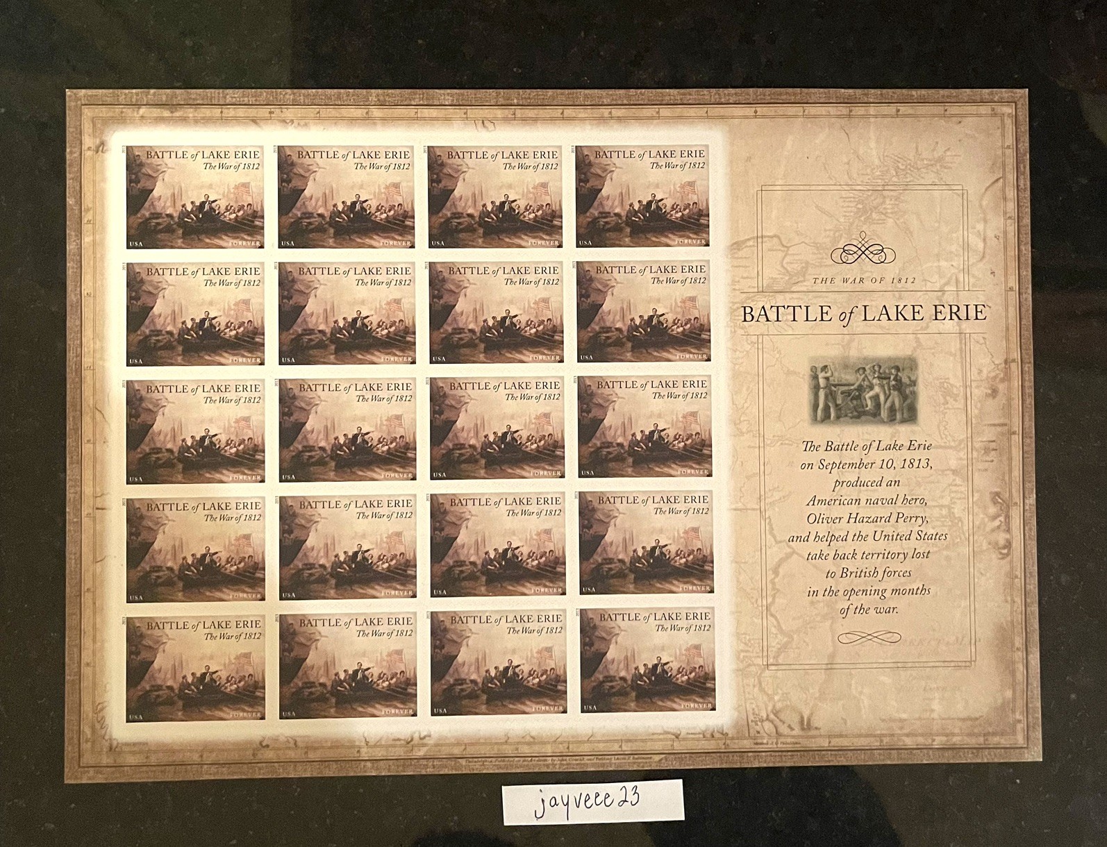 SCOTT# 4805 BATTLE OF LAKE ERIE SHEET OF 20 STAMPS FOREVER MNH-2013