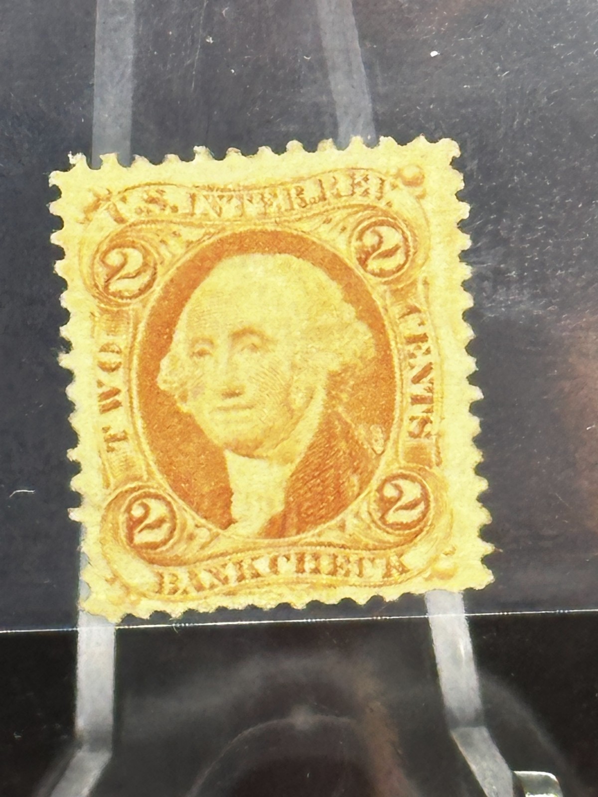 UNITED STATES 2¢ WASHINGTON BANK NOTE ISSUE UNUSED NO GUM VINTAGE STAMP