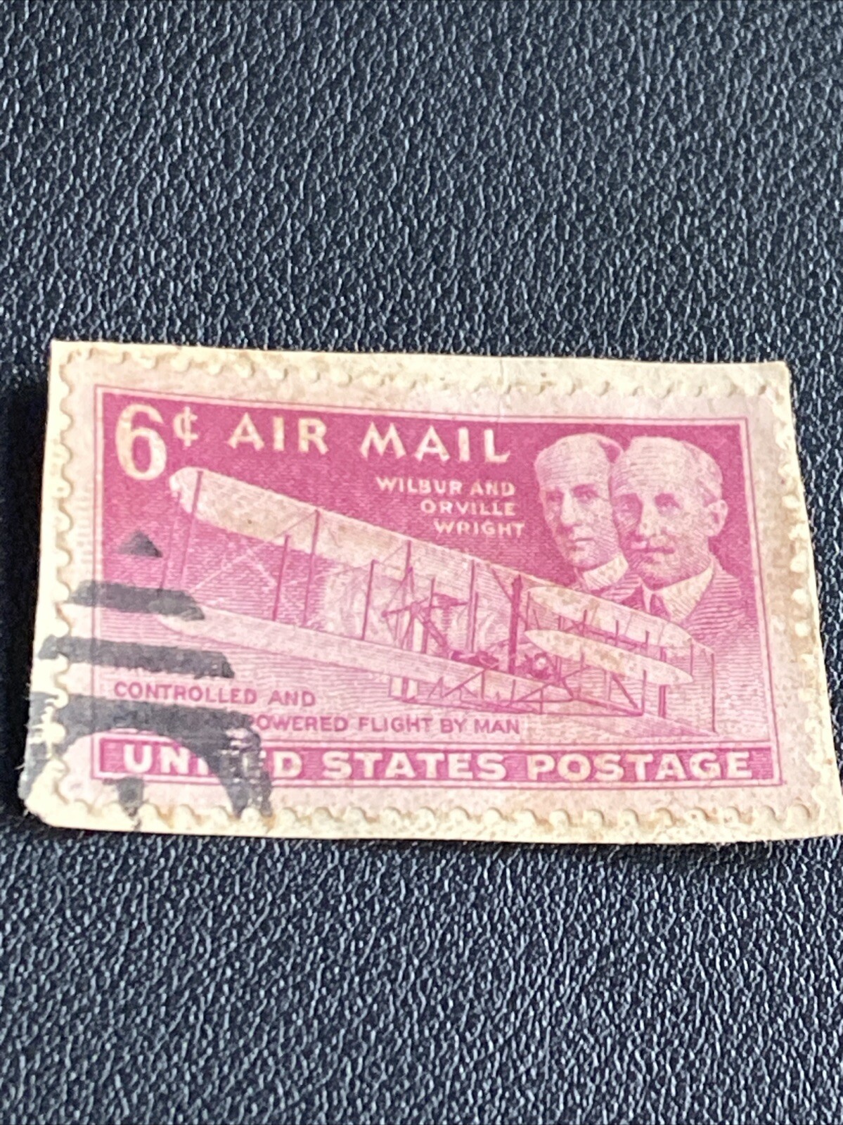 Wilbur & Orville Wright 6c Stamp on Paper Good Condition