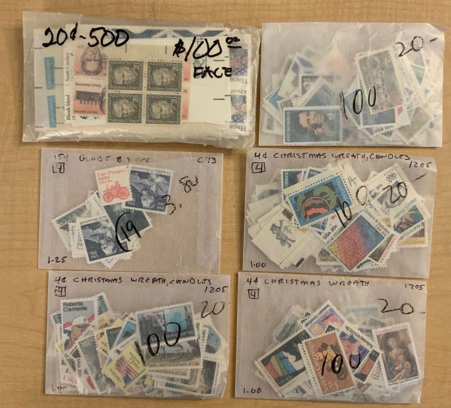 Discount Postage Lot of 919 X 20¢ Stamps Face Value $183.80 * Stuart Katz