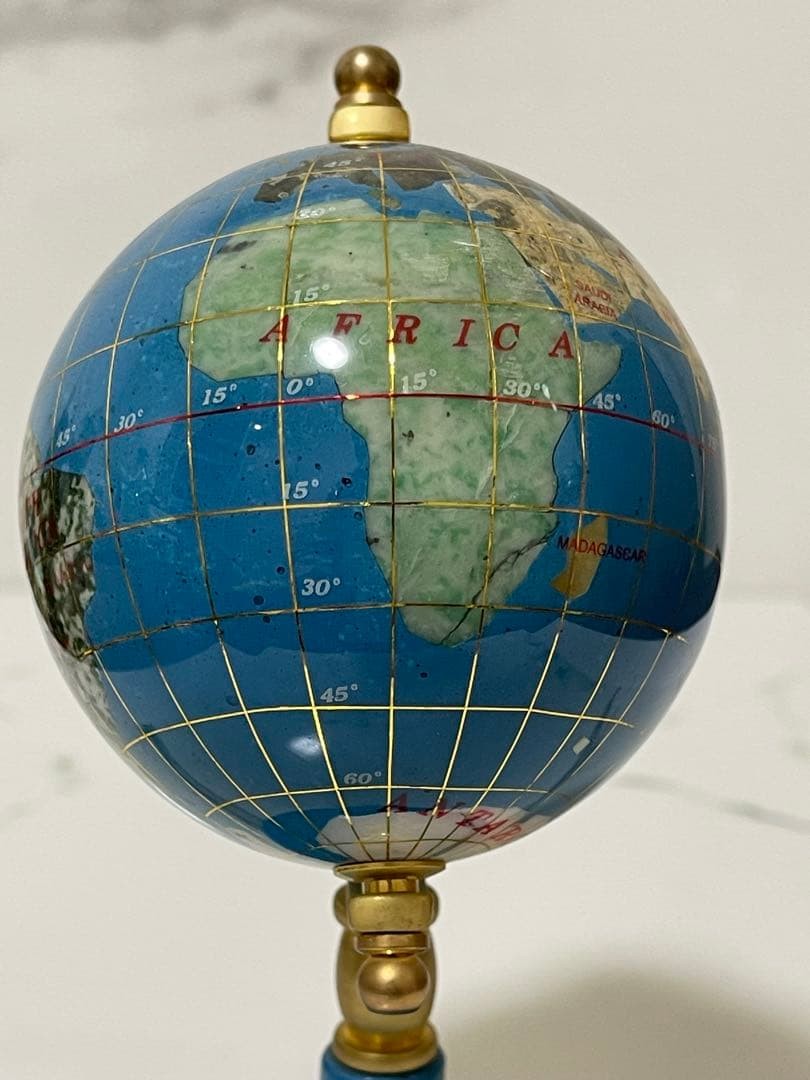 Natural stone globe interior, natural stone, small globe with a height of about