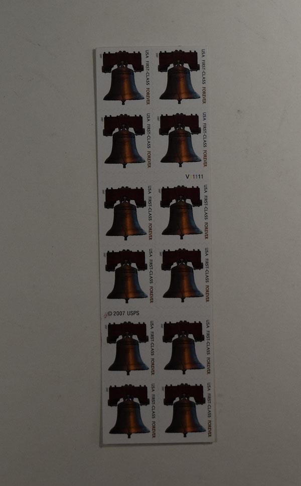 US SCOTT 4125a (BOOKLET PANE OF 20) LIBERTY BELL STAMPS (2007) MNH