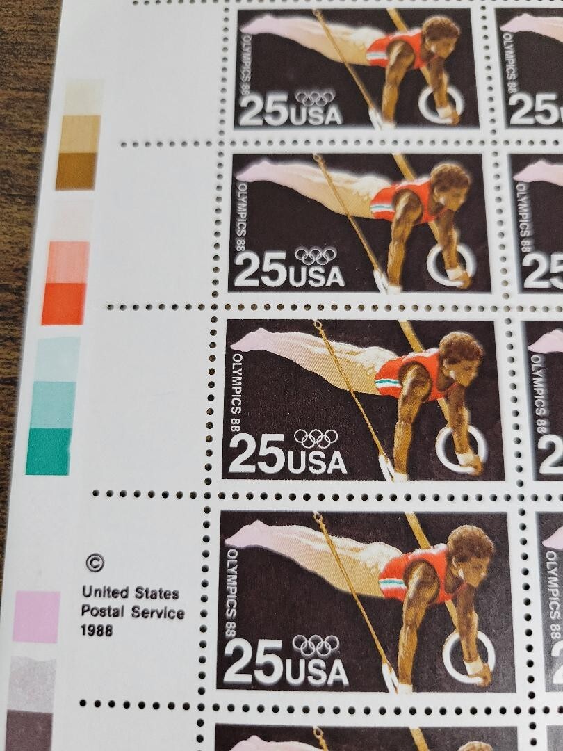 USPS Olympics 1988 25 Cent Stamps