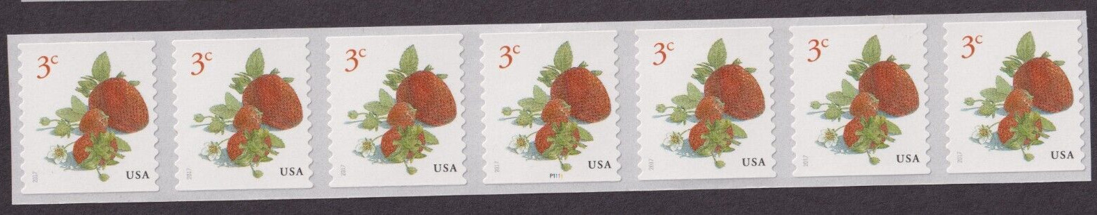 Scott #5201 Strawberries (3¢) 40 Coil Stamps – MNH