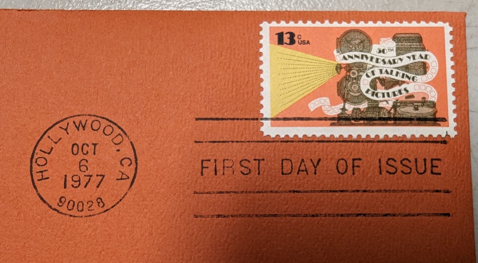 Commemorative Postage Stamp Celebrating 50 Years of Talking Pictures