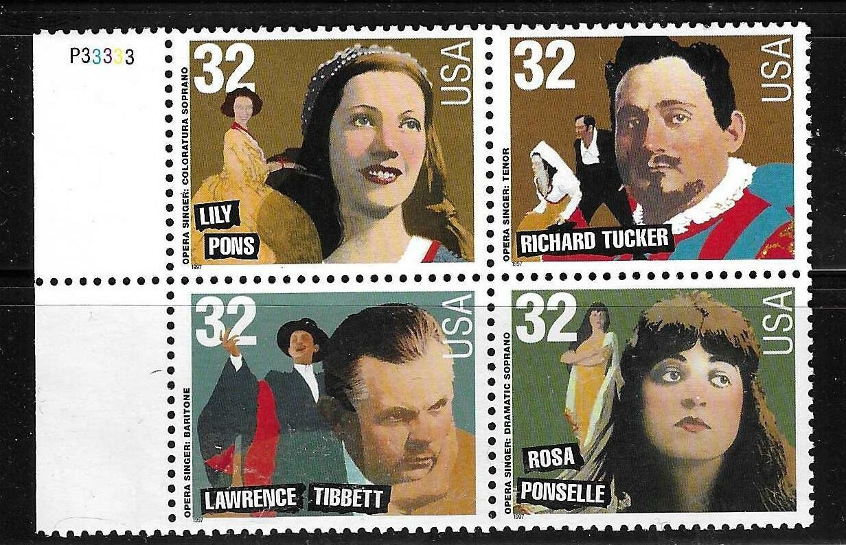 USA SC # 3157a Opera Singers . MNH
