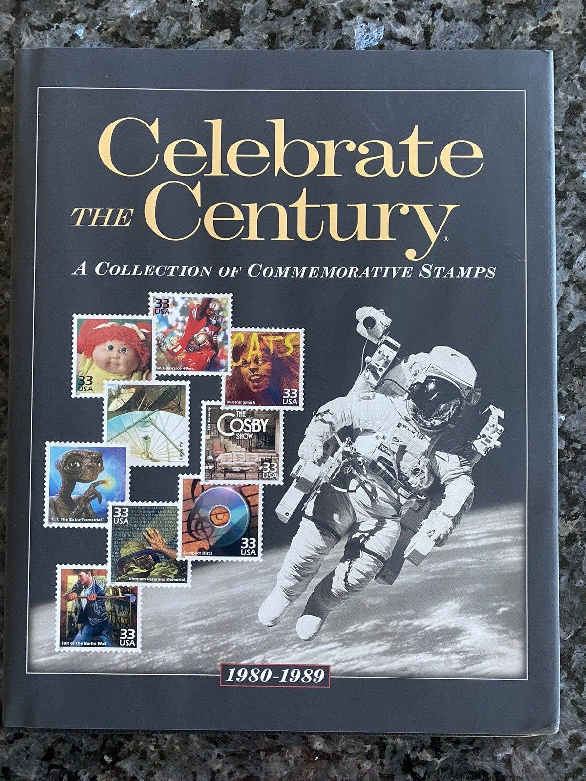 CELEBRATE THE CENTURY – COLLECTION OF BOOKs + COMMEMORATIVE STAMPS – 10 Volumes
