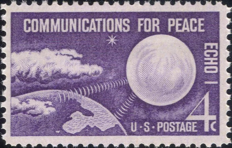 USA 1960 – ECHO 1 – World’s First Communication Satellite – MNH – Scott #1173
