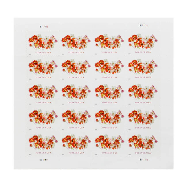 Tulips 2022 USPS First-Class Mail Forever Postage Stamps – Sheet of 20