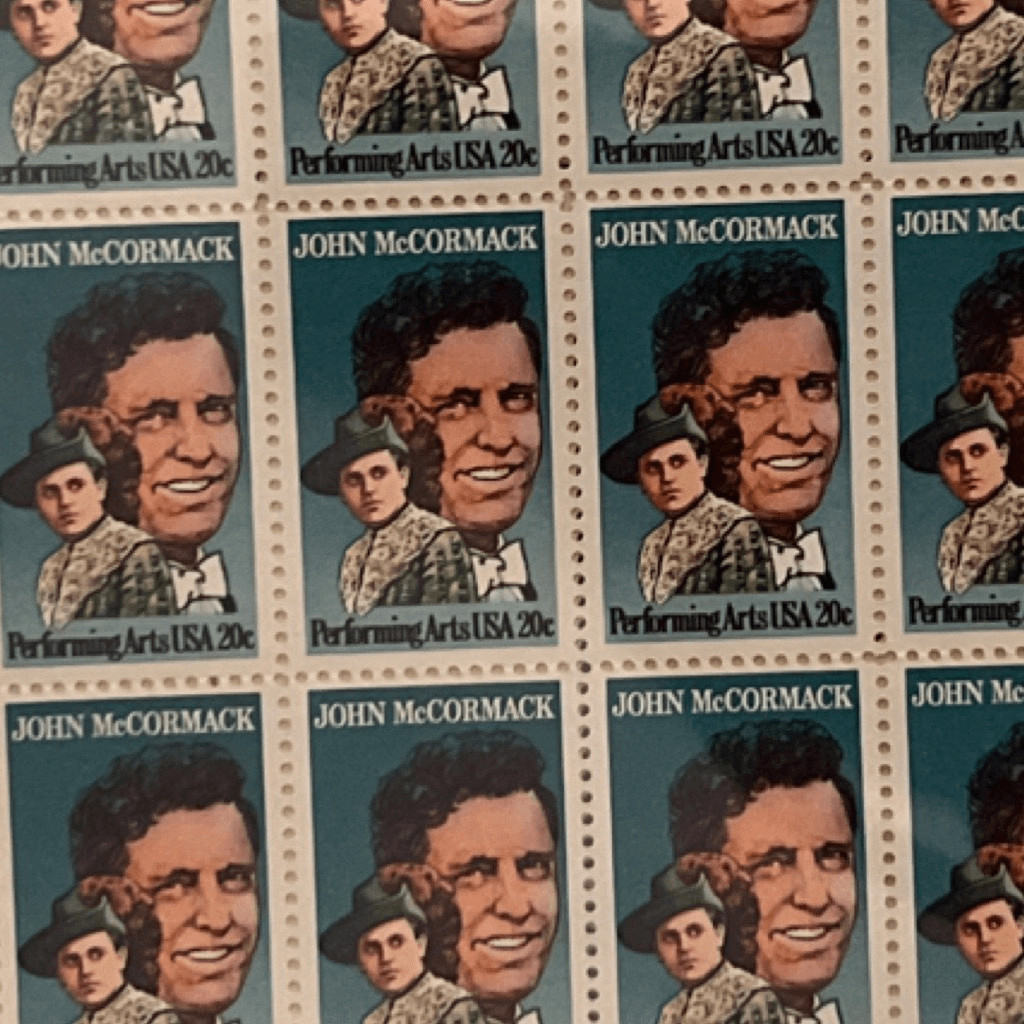 MNH 1984 John McCormack Performing Arts Sheet of 50 20c Stamps Scott #2090