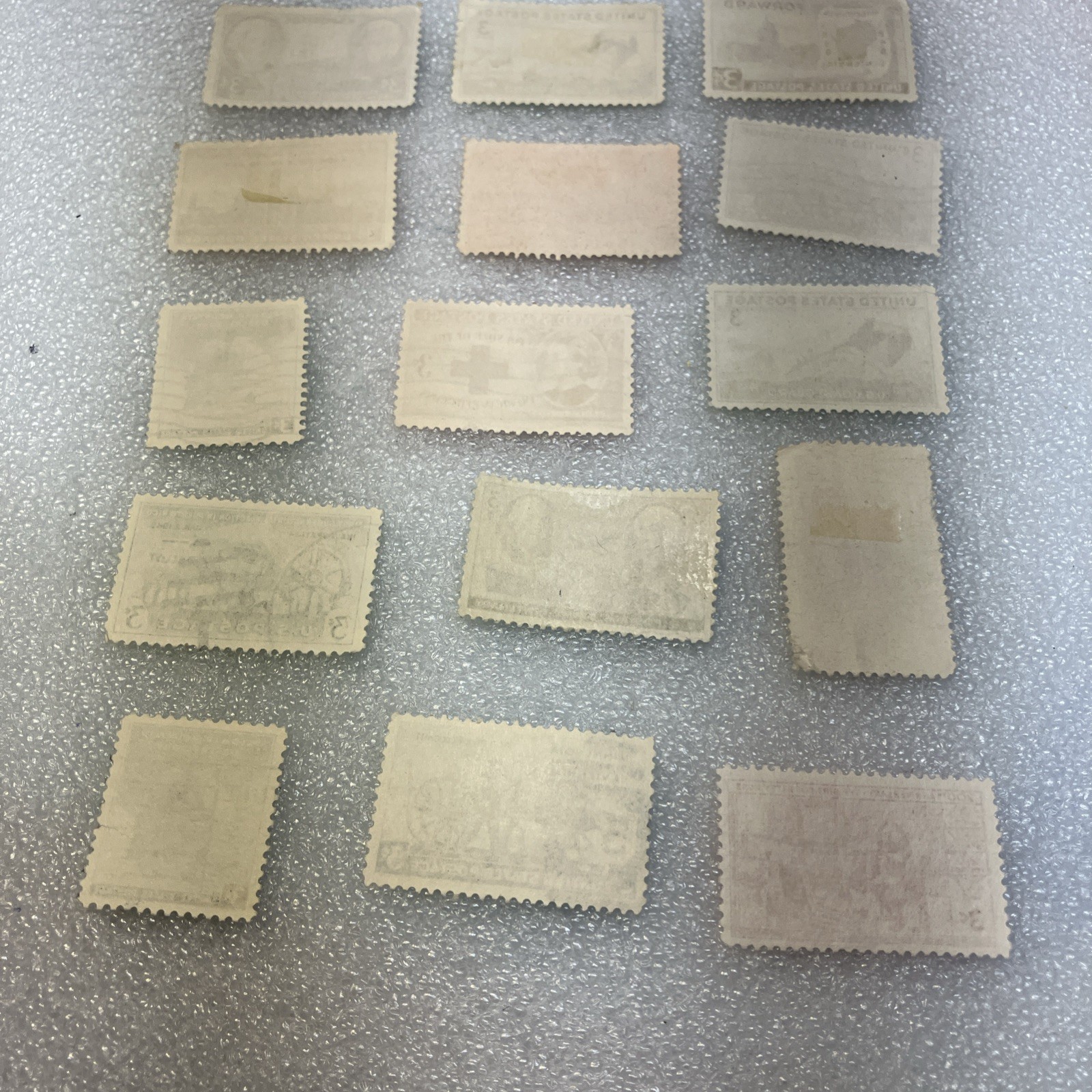 15 USED/Cancelled Commemorative 3c 1941-1955 US Stamps. Varied Lot. $1 Ships.