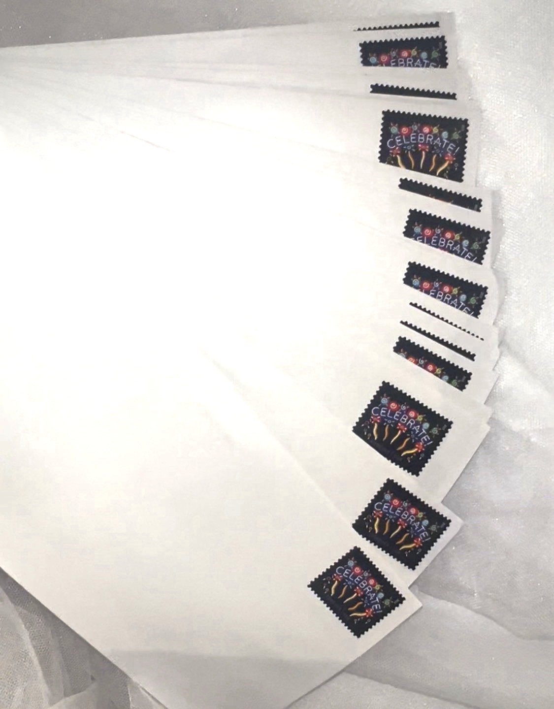 25 PRE-STAMPED PEEL & SEAL SECURITY ENVELOPES # 10 WITH FOREVER POSTAGE