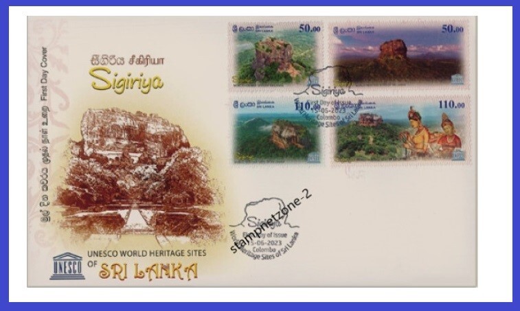 UNESCO WORLD HERITAGE SITES OF SRI LANKA SIGIRIYA – 2023 – First Day Cover