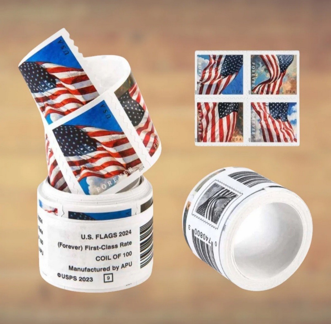 1 Roll Of 100 US Postage Stamps
