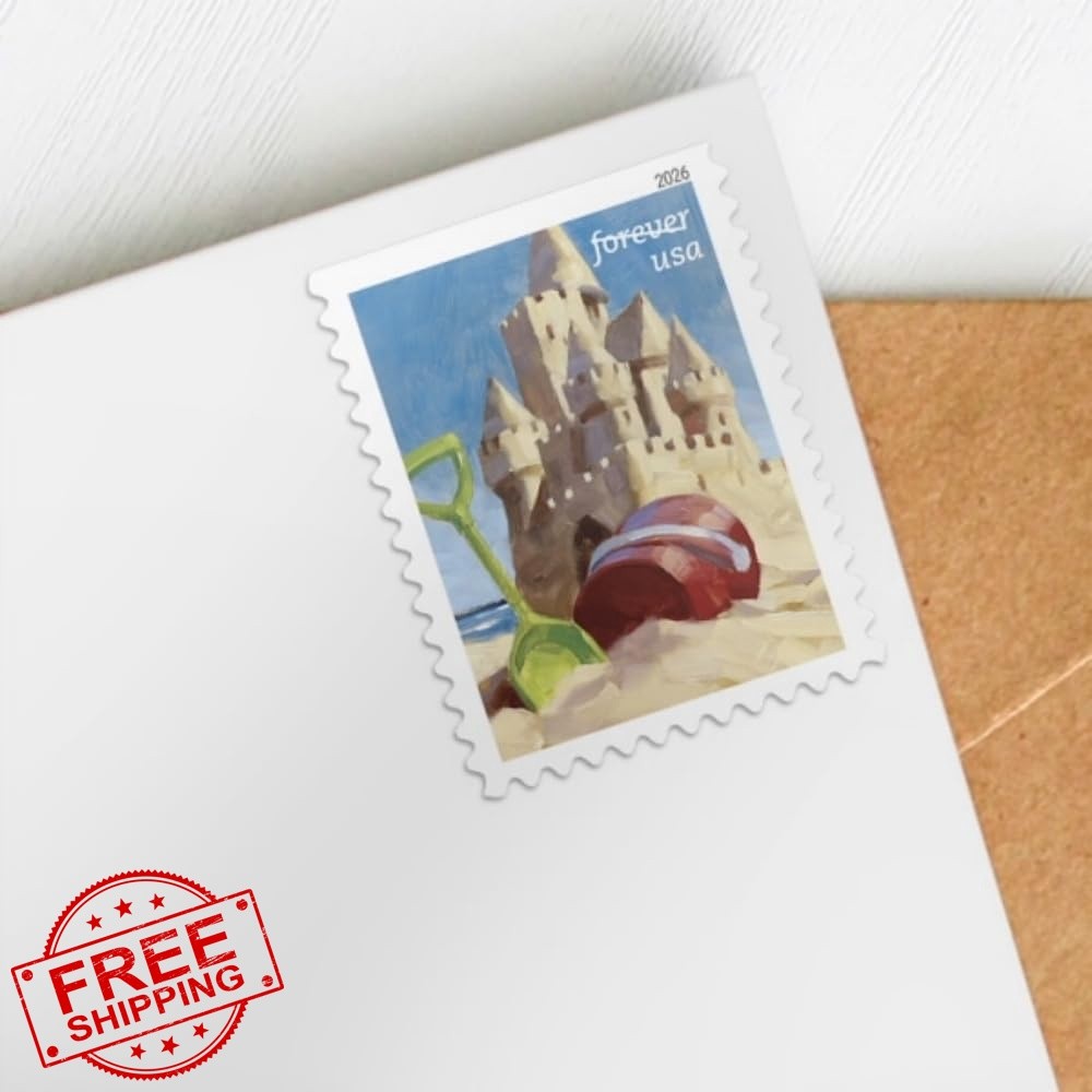 USPS Postage Stamps 40 Count A Day at Beach