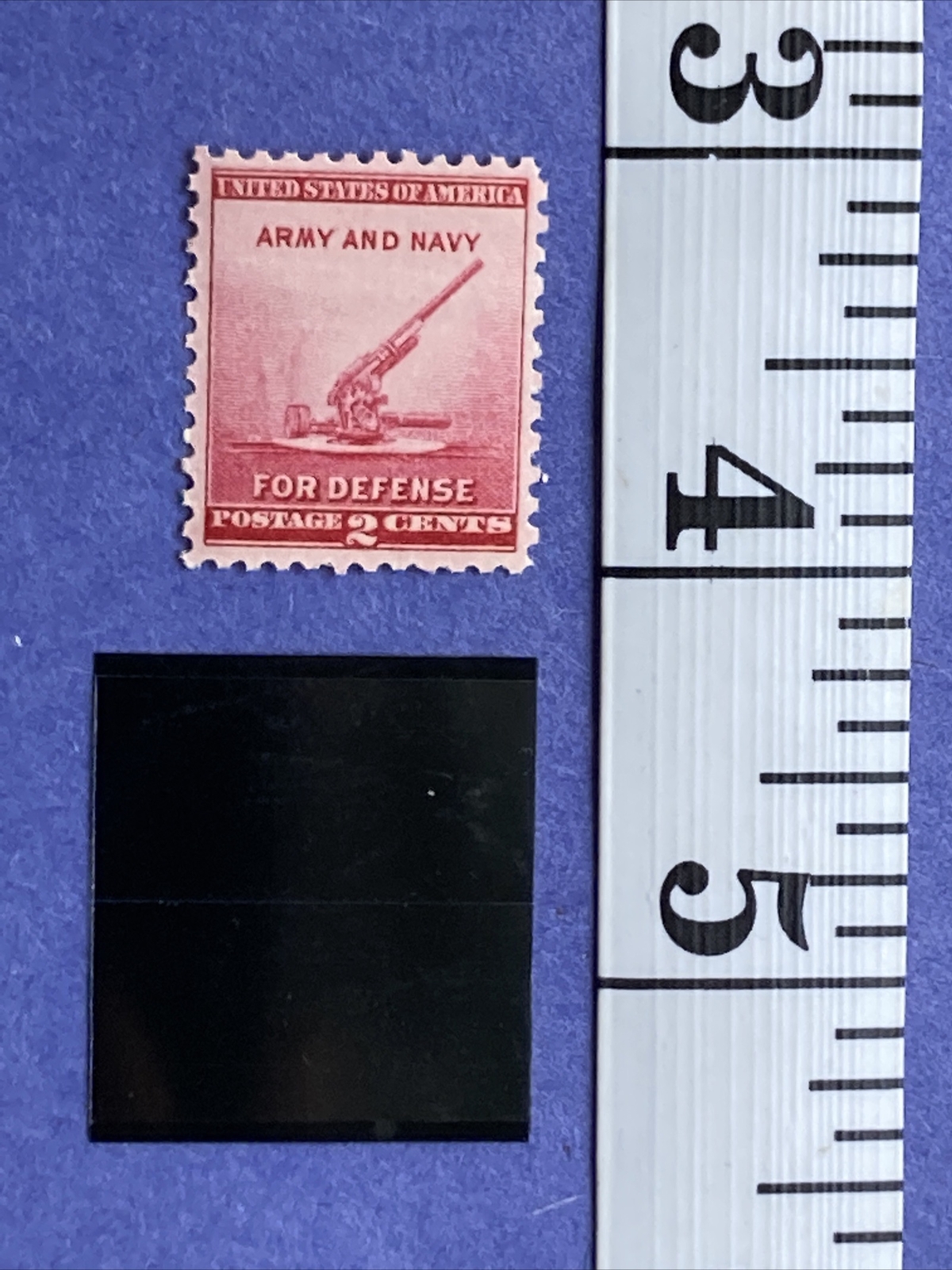 1940 Army and Navy for Defense, 2c Stamp with Mount