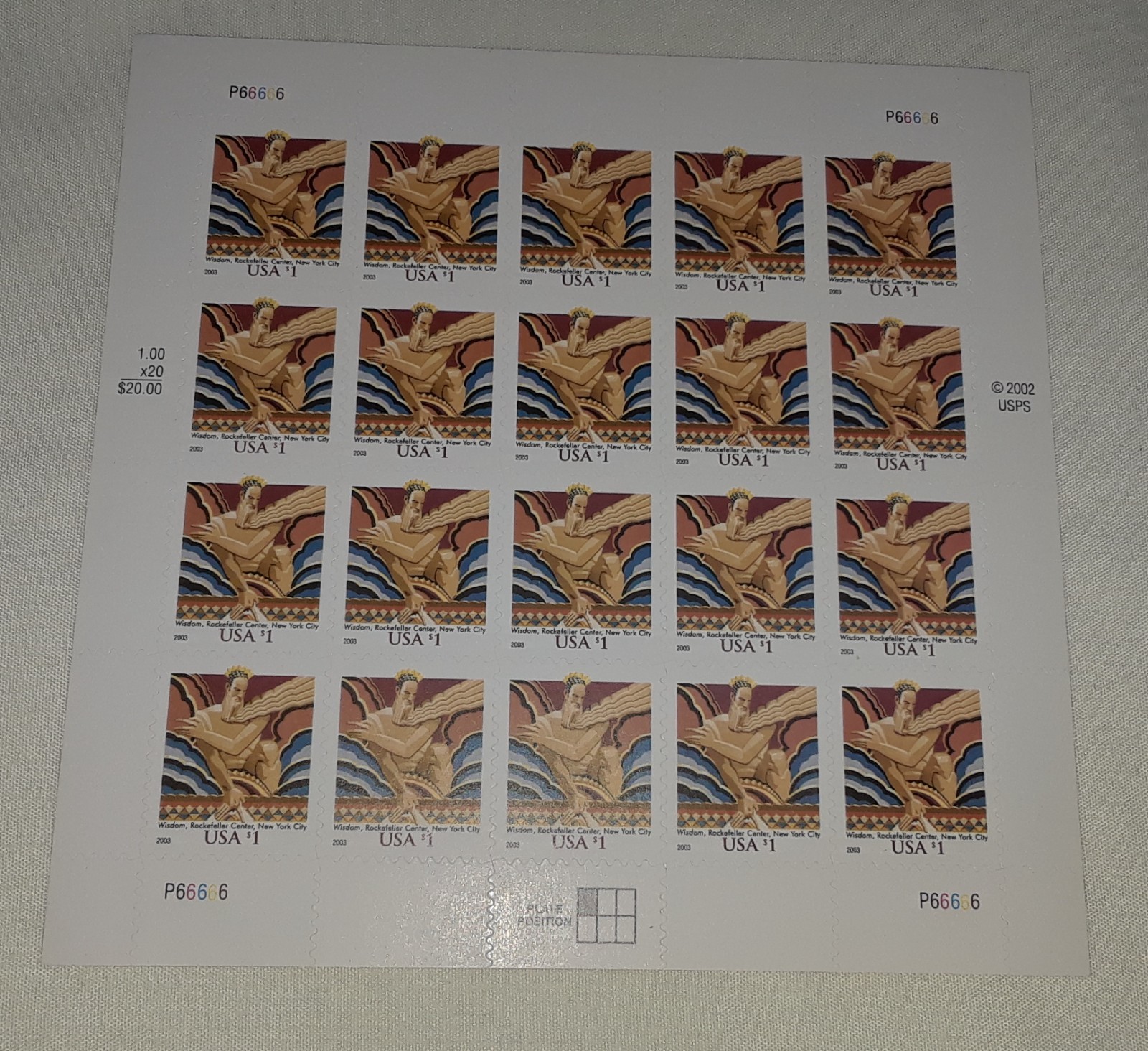 Mini Sheet of Four US Priority Stamp of $9.65 FLORIDA EVERGLADES Ecosystem 5751