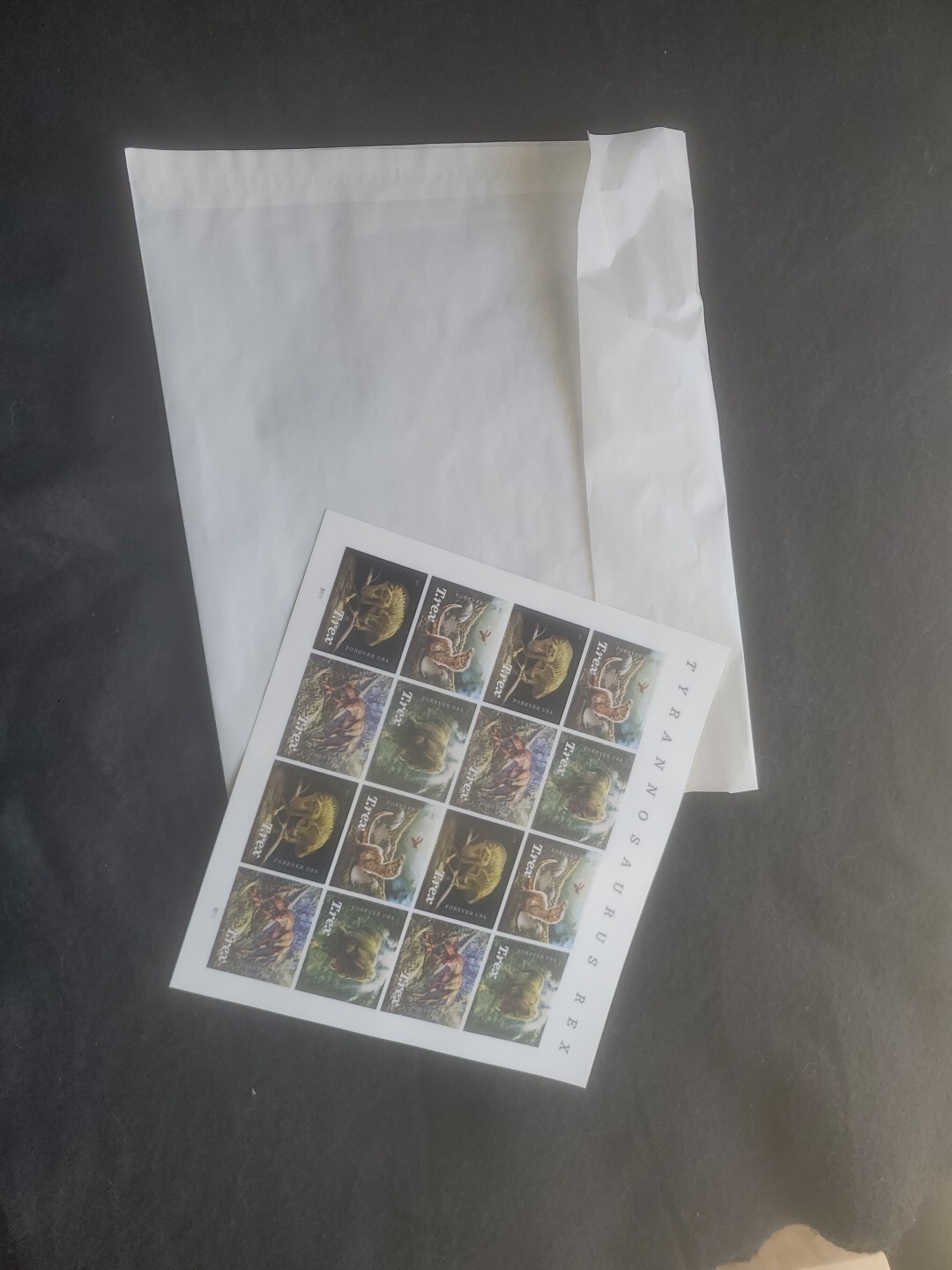 2019 FULL SHEET MINT USPS FOREVER STAMPS – TYRANNOSAURUS REX