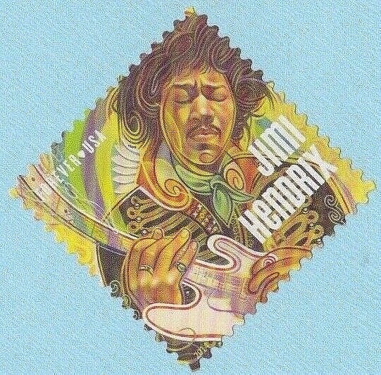 JIMI HENDRIX STAMP ROCK GUITARIST 2014 USPS SELF ADHESIVE FOREVER STAMP MUSICIAN