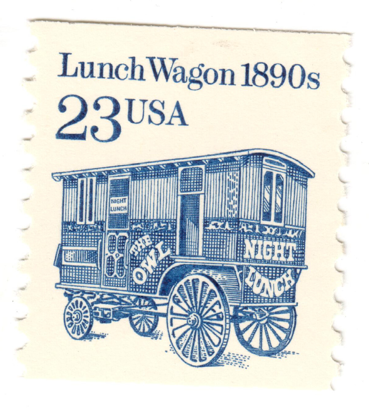 USA – 1991 – Transportation – Lunch Wagon 1890s – 23¢ – #06